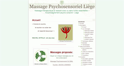 Desktop Screenshot of massage-psychosensoriel.be